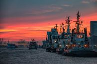 Coucher de soleil à Hambourg par Sabine Wagner Aperçu