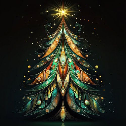 Christmas tree twinkling star Christmas