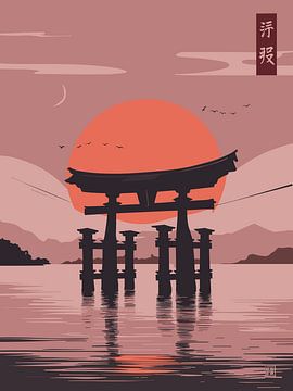Japanse Torii poort van Vicky Hanggara