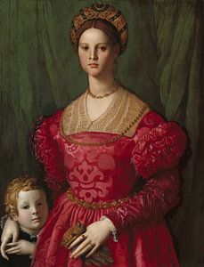 Eine junge Frau mit ihrem Sohn, Agnolo Bronzino - um 1540