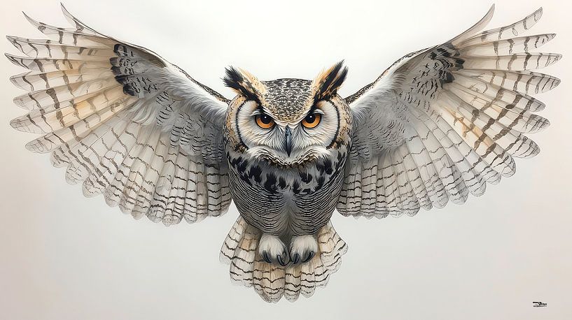 Eule - Steinkauz von Gelissen Artworks