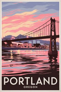 Portland, Oregon by Poster Art Shop