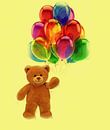 Teddybär mit Luftballons von Maurice Dawson Miniaturansicht
