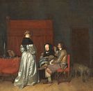 Galante conversatie, bekend als ‘De vaderlijke vermaning’, Gerard ter Borch van Marieke de Koning thumbnail