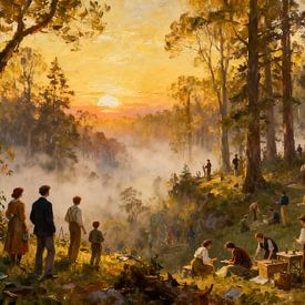 Geselligkeit im Wald von Kristin M