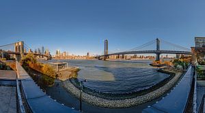 New York   zwischen Brooklyn und Manhattan Bridge