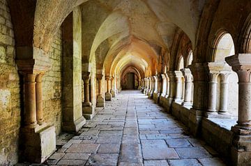 Frankreich Abtei von Fontenay von Blond Beeld