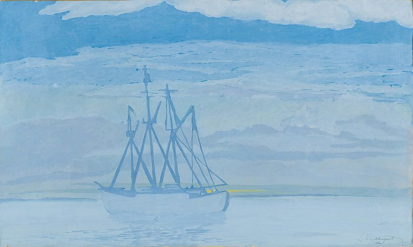 Léon Spilliaert - Trawler on the sea (1921) by Peter Balan