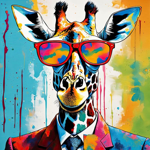 Painting Giraffe 01.62 by Eye catching paintings