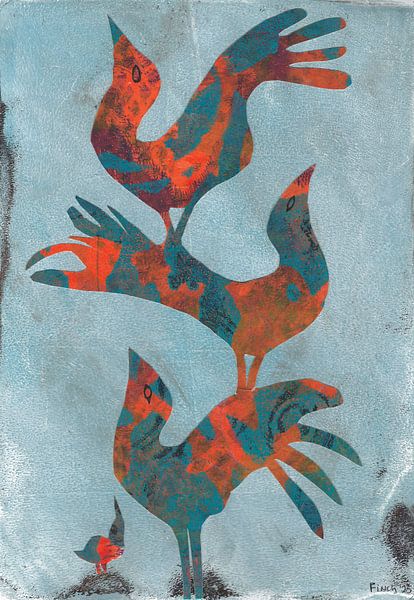 Painting of bird totem by @Unique