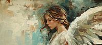 Modern Engelportret van Kunst Kriebels thumbnail