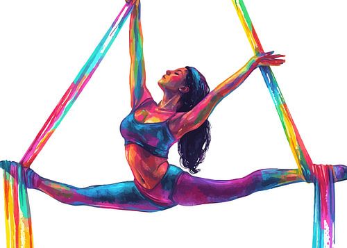 Fascinerende luchtacrobatiek in een kleurenzee