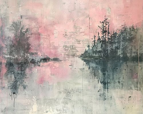 Reflection landscape | Peaceful Pink Reflections