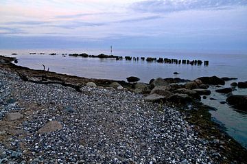 Meditatieve stemming bij Jasmund Bay op het eiland Rügen