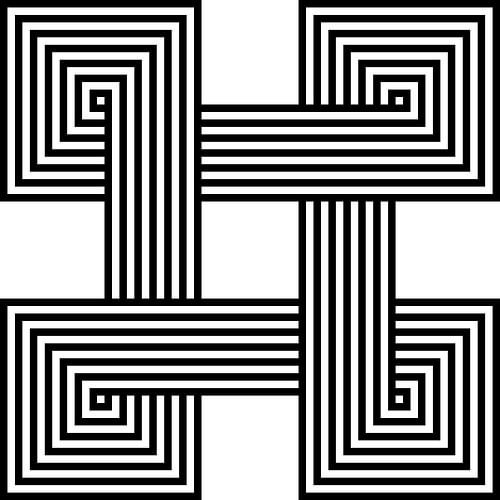 Crossing | 2x2 | N=07 | L=1:1 | V=03 | Gap=13 von Gerhard Haberern