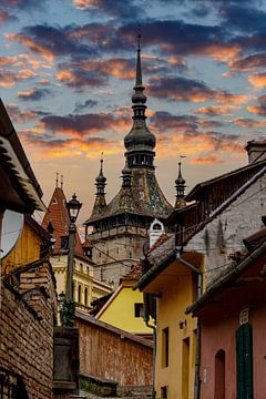 The old town of Sighisoara by Roland Brack