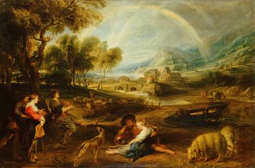 Landschaft mit einem Regenbogen, Pieter Paul Rubens