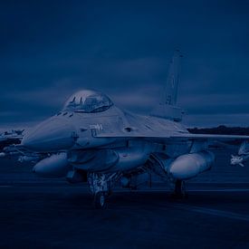General Dynamics F-16AM en bleu sur Robbert De Reus