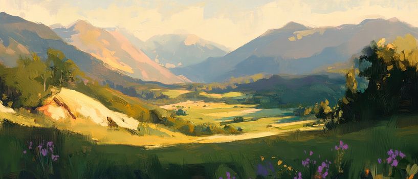 Mountain landscape harmony by Poster Art Shop