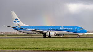 KLM Boeing 737-800 Passagierflugzeug.
