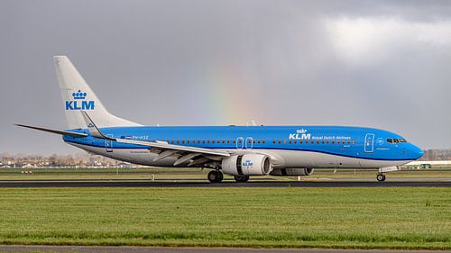 KLM Boeing 737-800 passagiersvliegtuig.