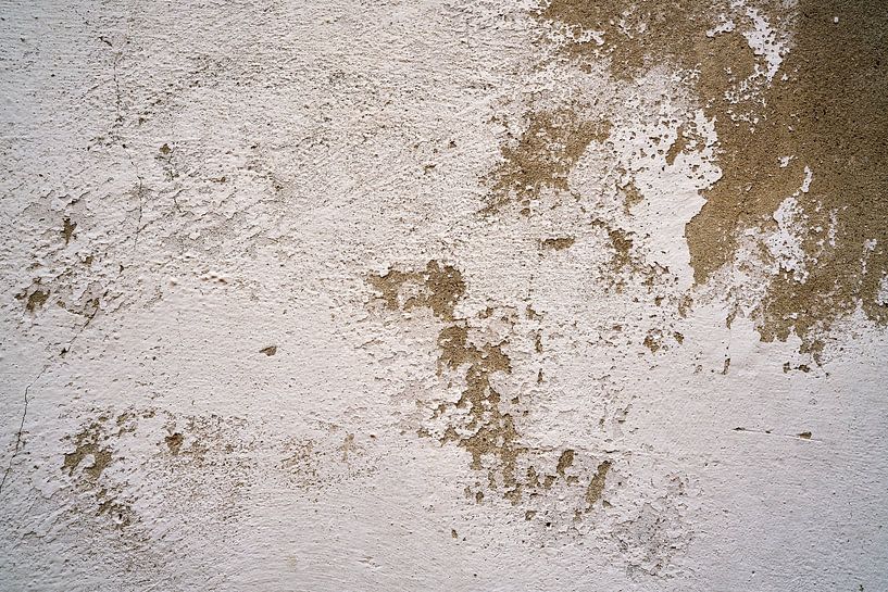 peeling paint on a dilapidated facade by Heiko Kueverling