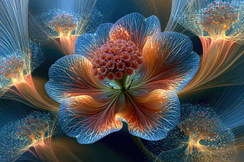 abstrakte Makro-Blumen