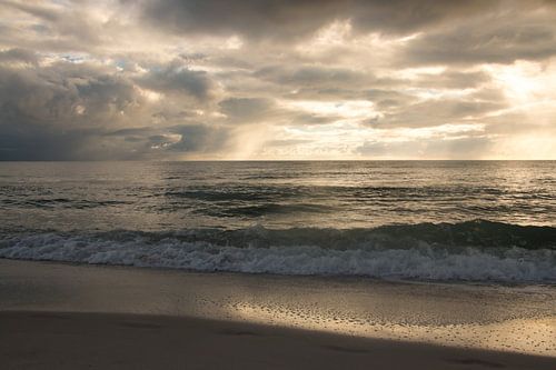 Zonsondergang in Naples Beach, Florida