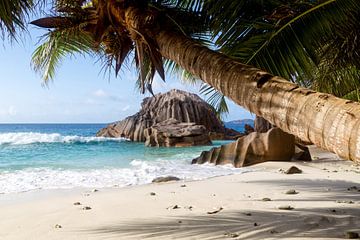 Droomstrand op La Digue van Dirk Rüter