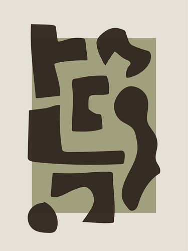 Blöcke - Sammlung von Formen - Schokolade und grün