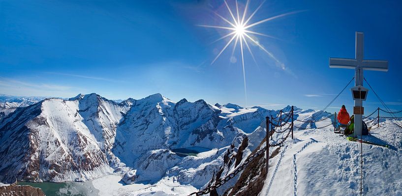 Panorama op de Kitzsteinhorn 3203 m van Christa Kramer