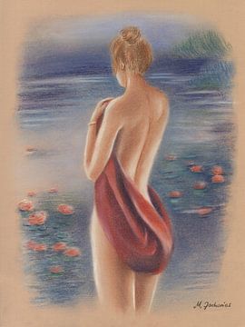 Frauenakt am Strand von Marita Zacharias