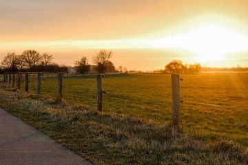 Sonnenuntergang am Veluwemeer von Gerlinda Lassche