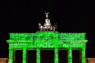 Brandenburger Tor Berlijn in een speciaal licht