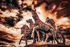 Braunschweiger Quadriga mit Bewölkung