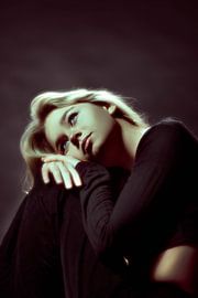 Blonde lady looking into the depths by Kaylee Verschure