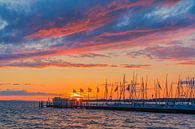 Ein Sonnenuntergang in Nonnenhorn von Henk Meijer Photography Miniaturansicht