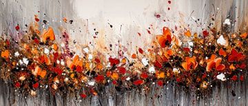 Modern Impressionisme Abstract Schilderij Bloemen van Preet Lambon