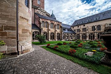 Kloostertuin in de Dom van Trier van Thomas Riess