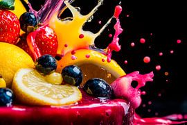 Explosion fruitée aux couleurs vives sur Poster Art Shop