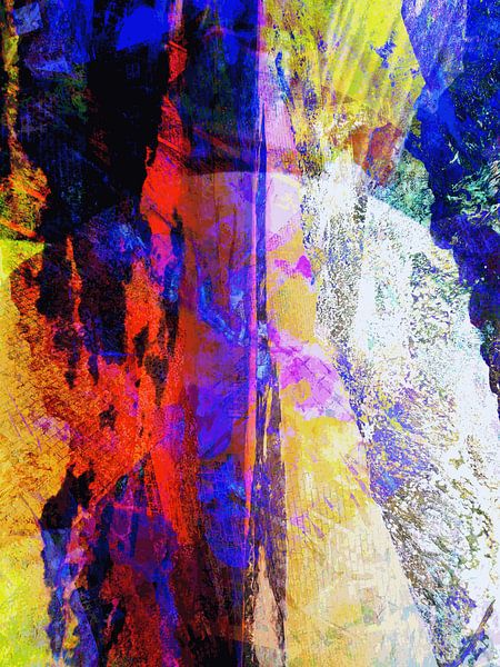 Modern, Abstract Digitaal Kunstwerk - I Woke Up On Angel Island van Art By Dominic