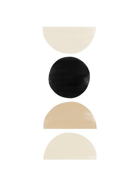 Balancierende Formen NO.2 | Schwarz von Bohomadic Studio