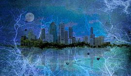 Skyline im Winter von Rietje Bulthuis