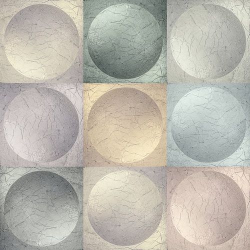 Ballen in pastelkleur Minimalisme. Modern Abstract. 2
