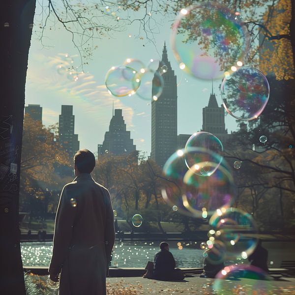 Des bulles de savon à Central Park par Dream Drip
