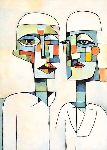 abstracte paren, motief 7