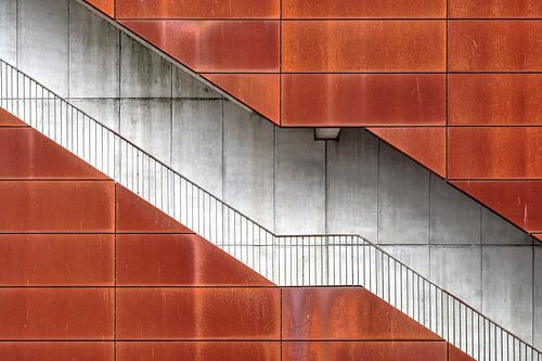 Trapopgang aan een flat