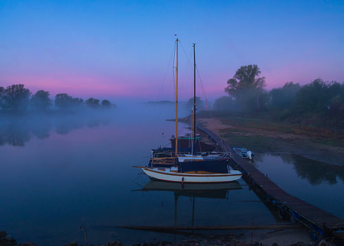 Waking up at the blue hour