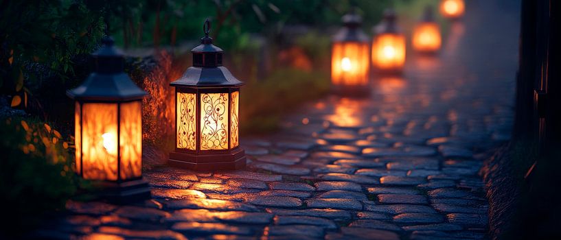 Lights in the fog by Poster Art Shop