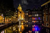 Amsterdam in de avond van Romy Oomen thumbnail